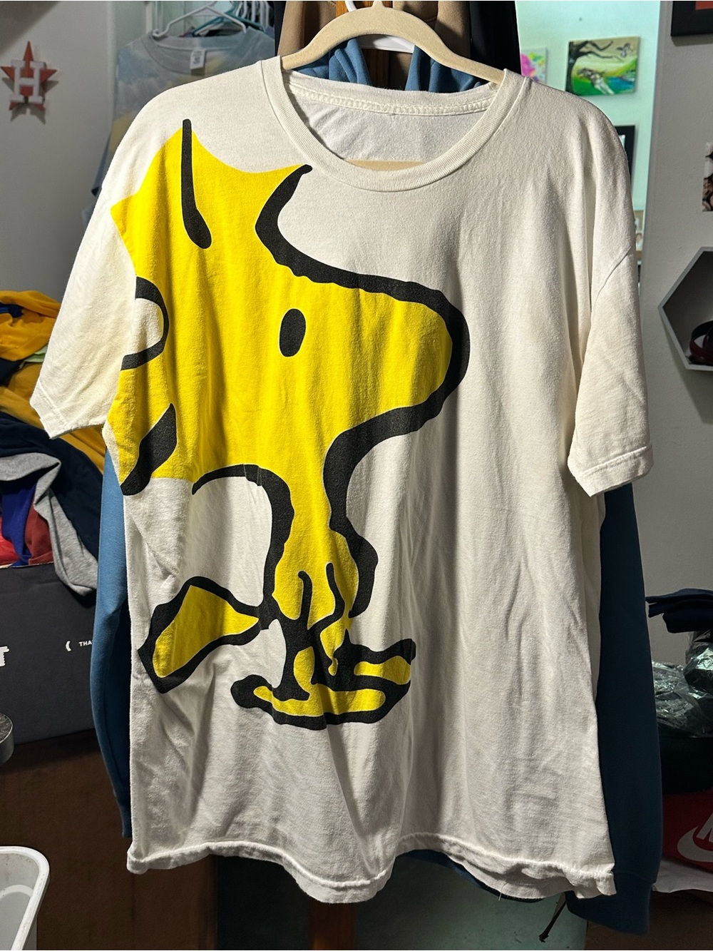 Woodstock Graphic Tee Peanuts Oversized Cartoon Print